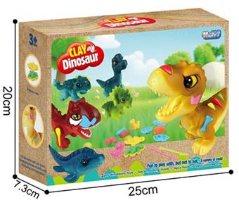 Dinosaur colored clay set   ITEM NO.： W053632