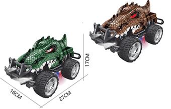 1: 14 4-way remote control lighting dinosaur car   ITEM NO.： W060759
