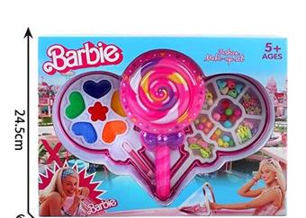Real Barbie lollipop with two-layer bead and cosmetics   ITEM NO.： W058340