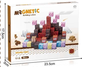 Rock Theme 2CM Magnetic Block 86P   ITEM NO.： W046802