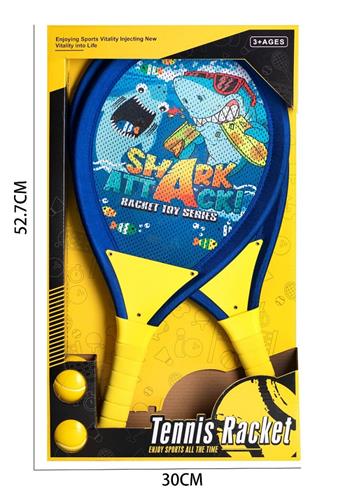 21 inch fabric tennis racket (shark themed)   ITEM NO.： W043216