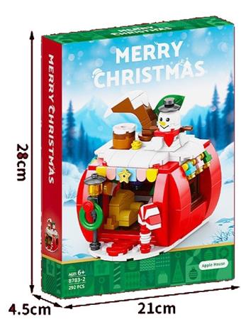 292PCS Building Blocks Christmas Apple House   ITEM NO.： W044803