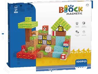 2CM Mario themed magnetic block 100P   ITEM NO.： W046826