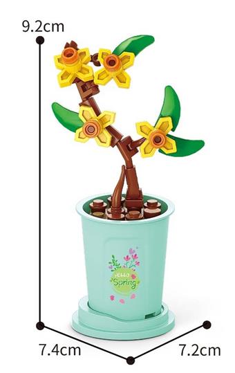 41PCS Micro Particle Building Blocks of Lichun Yingchun Flower   ITEM NO.： W044888
