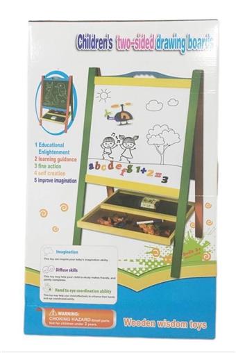 Wooden puzzle board with magnetic sticker 2-in-1 writing board and picture stand   ITEM NO.： W056717