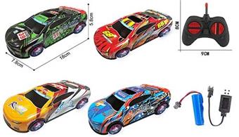 27 frequency 1:24 four-way tensile graffiti alloy remote control car with lights   ITEM NO.： W060810