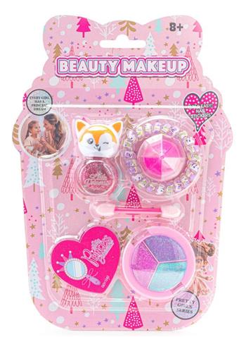 Children's makeup suction plate girls' toy makeup eye shadow lip color nail color makeup set   ITEM NO.： W060059