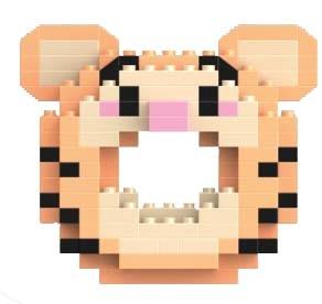Sweet Donut Bouncing Tiger 177PCS   ITEM NO.： W045043