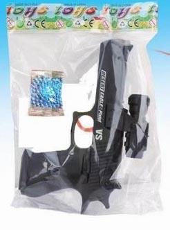 Black continuous firing water tank gun with 6MM water tank, equipped with infrared radiation   ITEM NO.： W063737