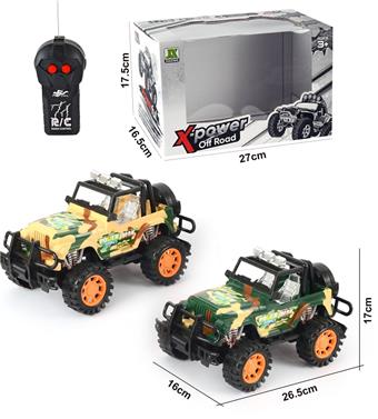 2-way remote control Jeep off-road convertible fan car   ITEM NO.： W060522