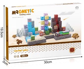 Rock Train Theme 2CM Magnetic Block 125P   ITEM NO.： W046805