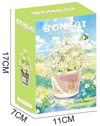 Succulent Building Blocks Flower Workshop 169PCS - Flower Series   ITEM NO.： W060041