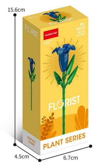 Gentiana Flower 56PCS   ITEM NO.： W045111