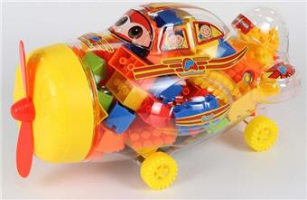 Aircraft puzzle building blocks   ITEM NO.： W045296