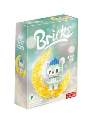 Moon Painter Cat Building Blocks 350pcs   ITEM NO.： W046067