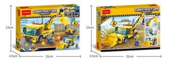 Forklift loader building blocks 137PCS   ITEM NO.： W045922