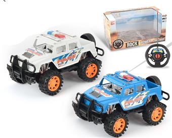 2-way remote control Hummer open top off-road police car   ITEM NO.： W060514