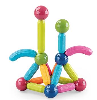 Small size assembled magnetic rod 82PCS+medium storage box   ITEM NO.： W046575