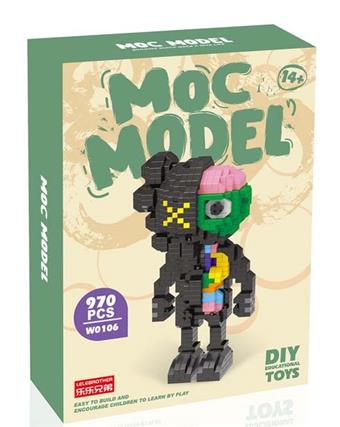 Trendy KAWS Black Anatomy 970PCS   ITEM NO.： W046176