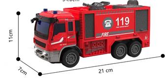 1: 30 remote control lights, sound, water cannon, fire truck   ITEM NO.： W060727