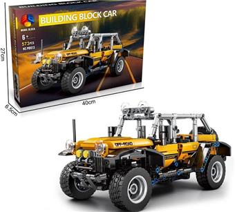 AB Original Package DIY Puzzle Assembly Building Blocks Particle New Technology Power Vehicle (573PCS)   ITEM NO.： W046324