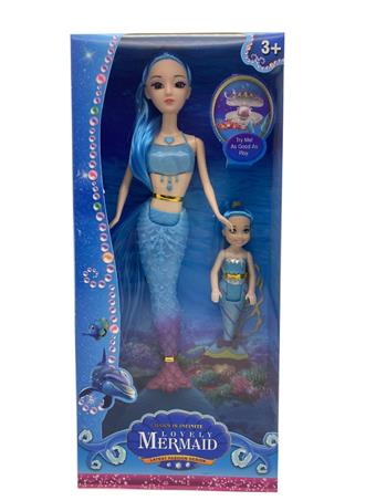 14 inch live mermaid with light and 4.5 inch mermaid   ITEM NO.： W055476