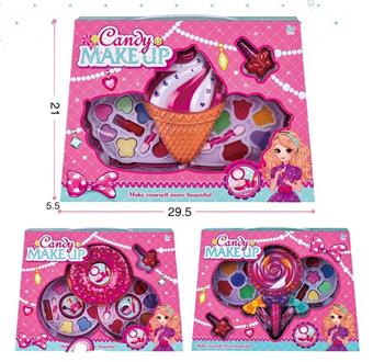Makeup Set 3 Mixed Children's Cosmetics Toy Set Girl Simulation Princess Makeup Play Home   ITEM NO.： W059945