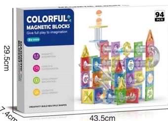 94PCS puzzle magnetic ball track building blocks   ITEM NO.： W046419