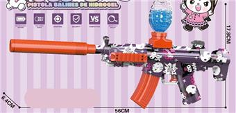 Purple Kuromi MP5 Electric Water Bullet Gun 3.7V with Fuel Spray   ITEM NO.： W066275