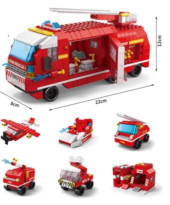 Fire truck 1000pcs building blocks   ITEM NO.： W045967
