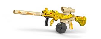 M416 water bullet gun 7.4V automatic assault rifle (high-end - five claw gold/silver dragon two-color mixed)   ITEM NO.： W066558