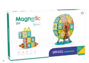5.5CM color window magnetic disc Ferris wheel 70PCS   ITEM NO.： W046538
