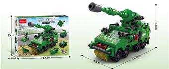 Armored military vehicle six in one 139PCS   ITEM NO.： W045171