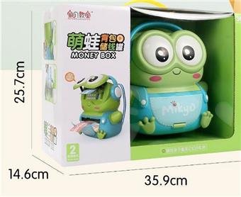 Cute Frog Backpack Money Can   ITEM NO.： W050886