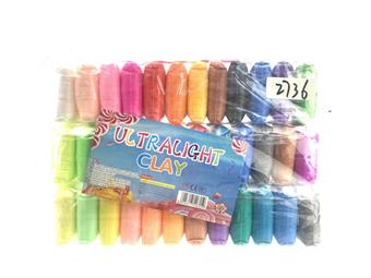 Colored clay ultra light clay 36 color small package   ITEM NO.： W053111