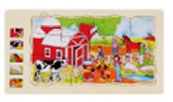 Multi layer Puzzle - Farm Animals   ITEM NO.： W044281