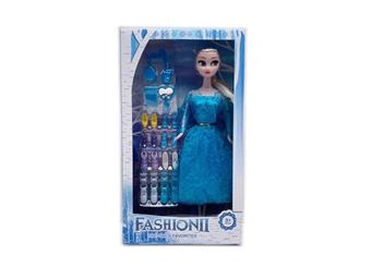11.5-inch live action hand Frozen Barbie with shoe blister accessories   ITEM NO.： W055531