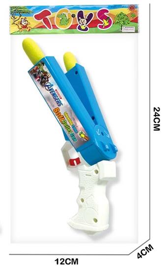 Iron Man Double Headed Soft Bullet Gun   ITEM NO.： W047247