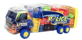 Dynamic police car puzzle building blocks   ITEM NO.： W046116