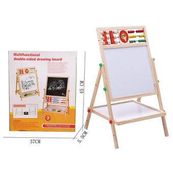 Wooden magnetic writing board double-sided two in one lifting picture board frame (picture size 29 * 32cm)   ITEM NO.： W049296