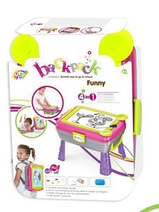 Four in one multifunctional backpack drawing board (for girls)   ITEM NO.： W061202