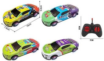 1: 24 Four way Rally Racing Alloy Remote Control Car with Light   ITEM NO.： W060779