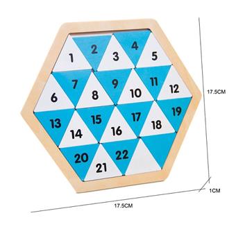 Wooden Digital Huarongdao Puzzle Toy   ITEM NO.： W049433