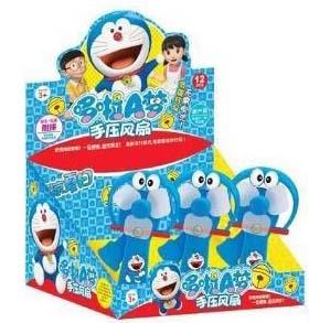 Doraemon handheld fan (12pcs/box)   ITEM NO.： W042127