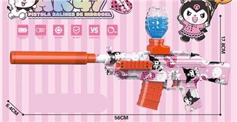 Pink Kuromi AK47 Electric Water Bullet Gun 3.7V with Fuel Spray   ITEM NO.： W066261