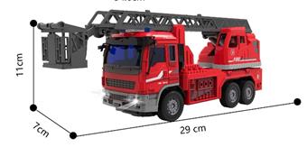 1: 30 six way remote control lighting sound cloud ladder fire truck   ITEM NO.： W060726