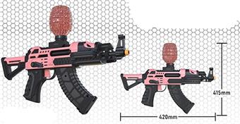 Water bullet gun with infrared and flashlight (pink)   ITEM NO.： W065385
