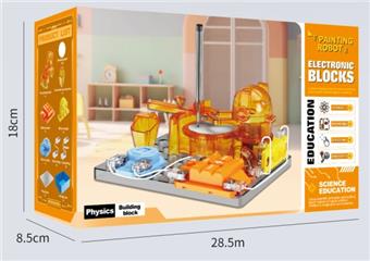 Drawing Robot Circuit Building Blocks Toy   ITEM NO.： W062085