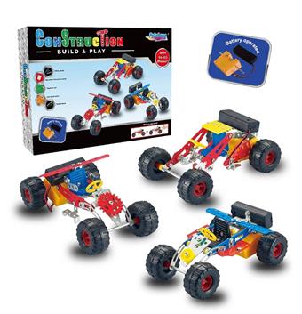 Electric metal assembled toys (three mixed versions)   ITEM NO.： W042321
