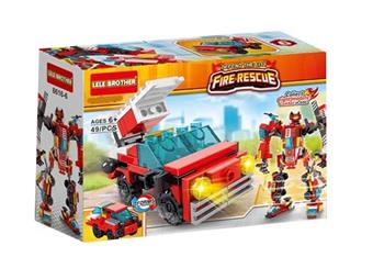 Firefighting Series - Juli Cloud Ladder Truck 49pcs   ITEM NO.： W046150